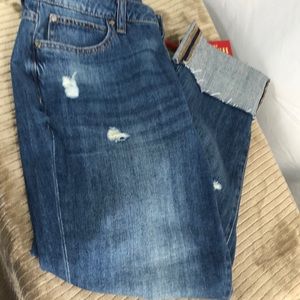 Jennifer Lopez Boyfriend Cropped Jeans S 4 Jlo New